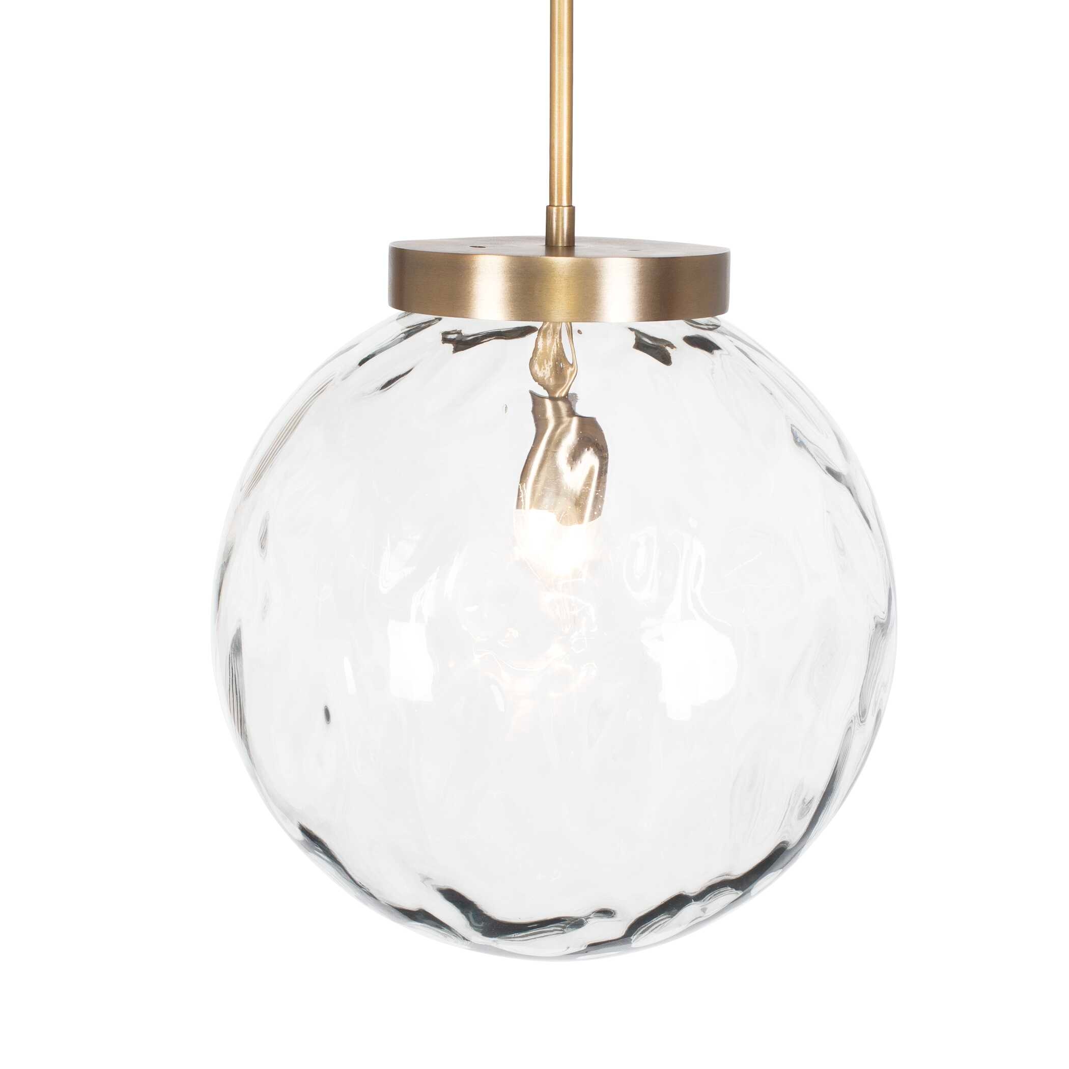 Uttermost Gaia Gaia 1 Light Watered Glass Pendant