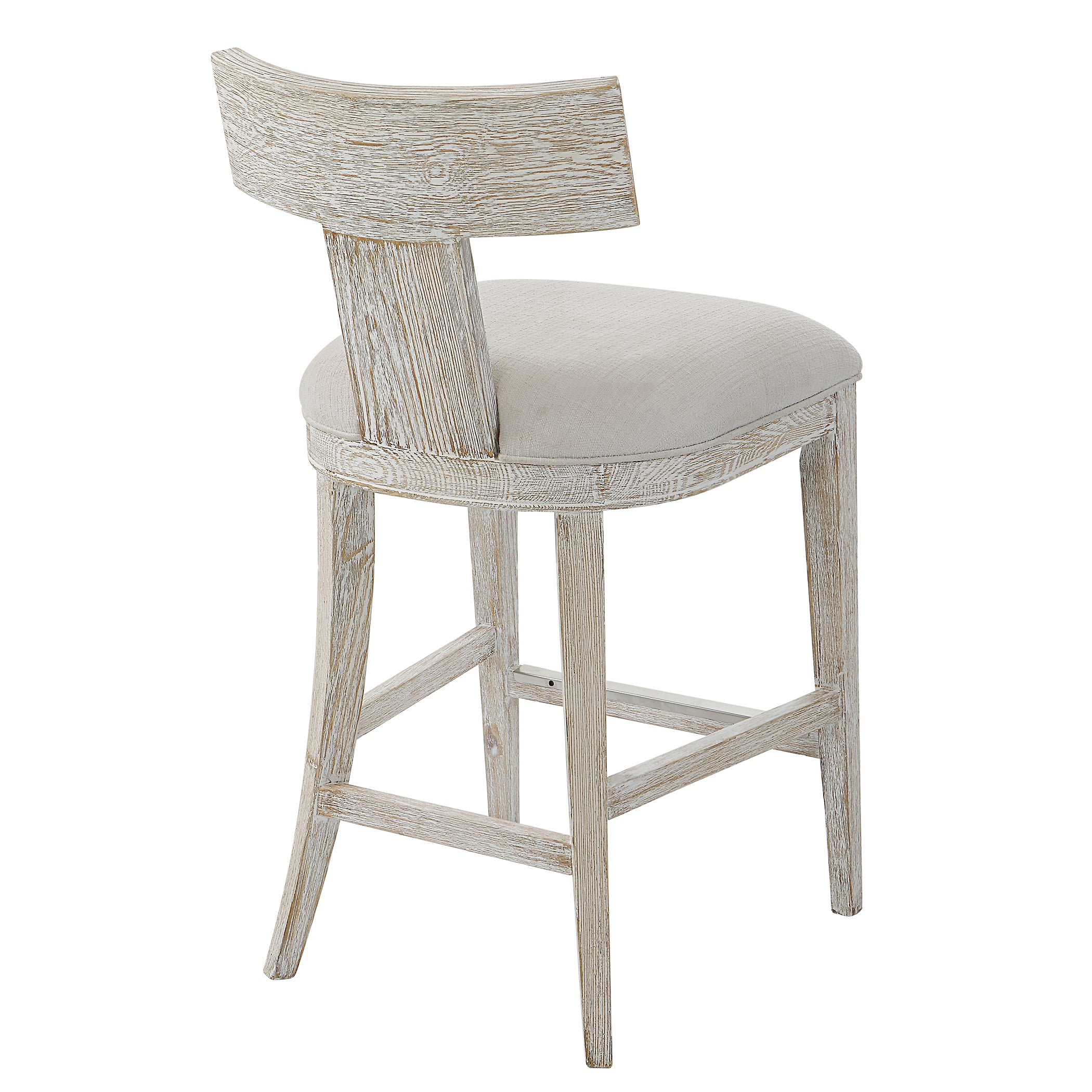 Uttermost Idris Idris White Counter Stool