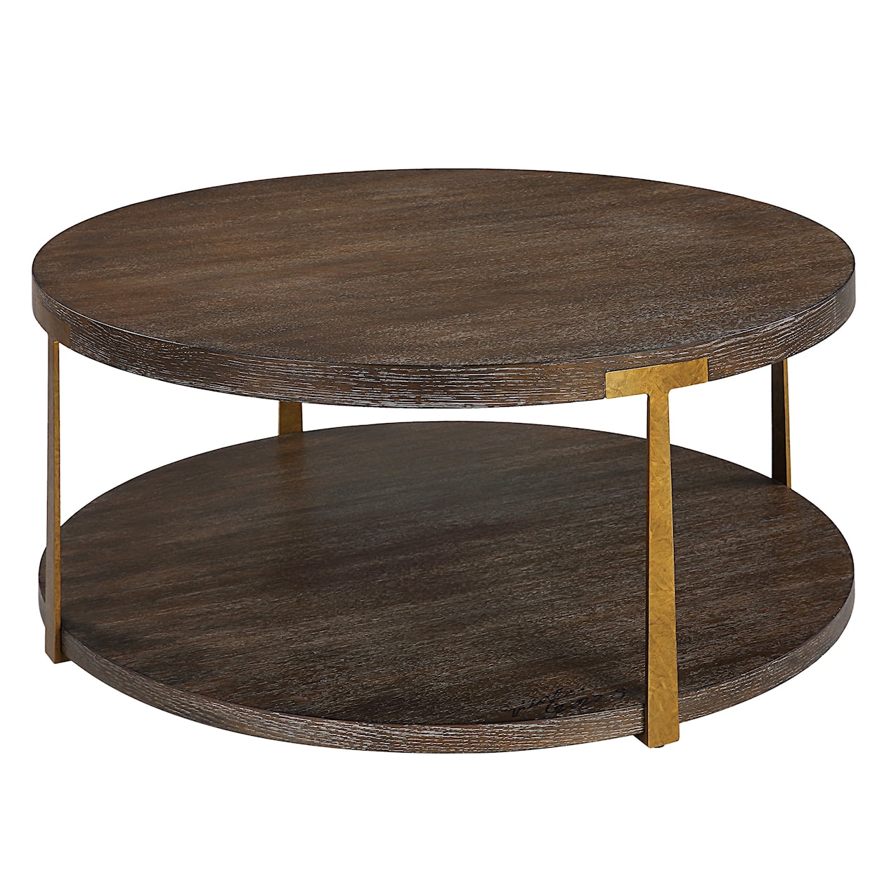Uttermost Palisade Palisade Round Wood Coffee Table