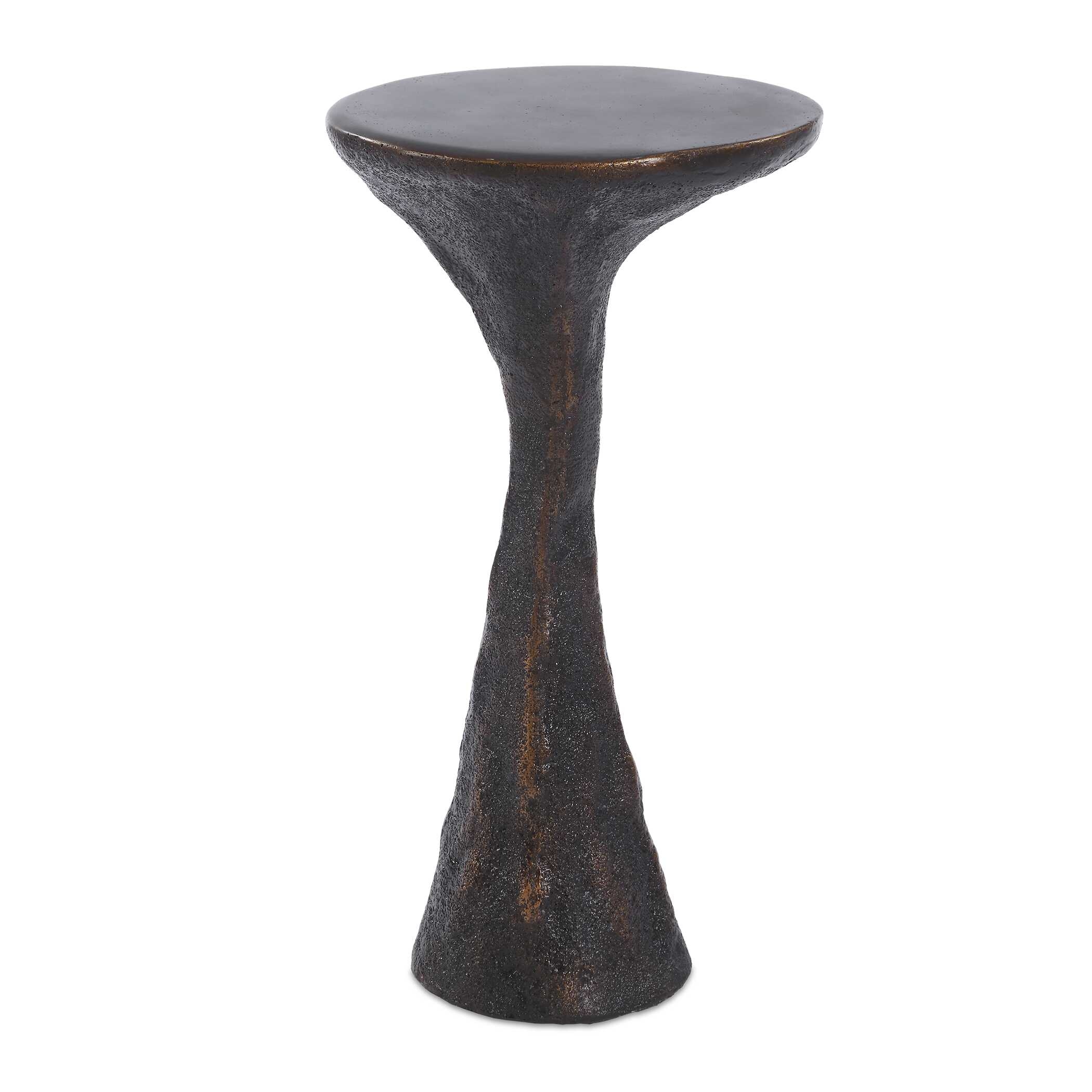 Milan Outdoor Dark Bronze Drink Table