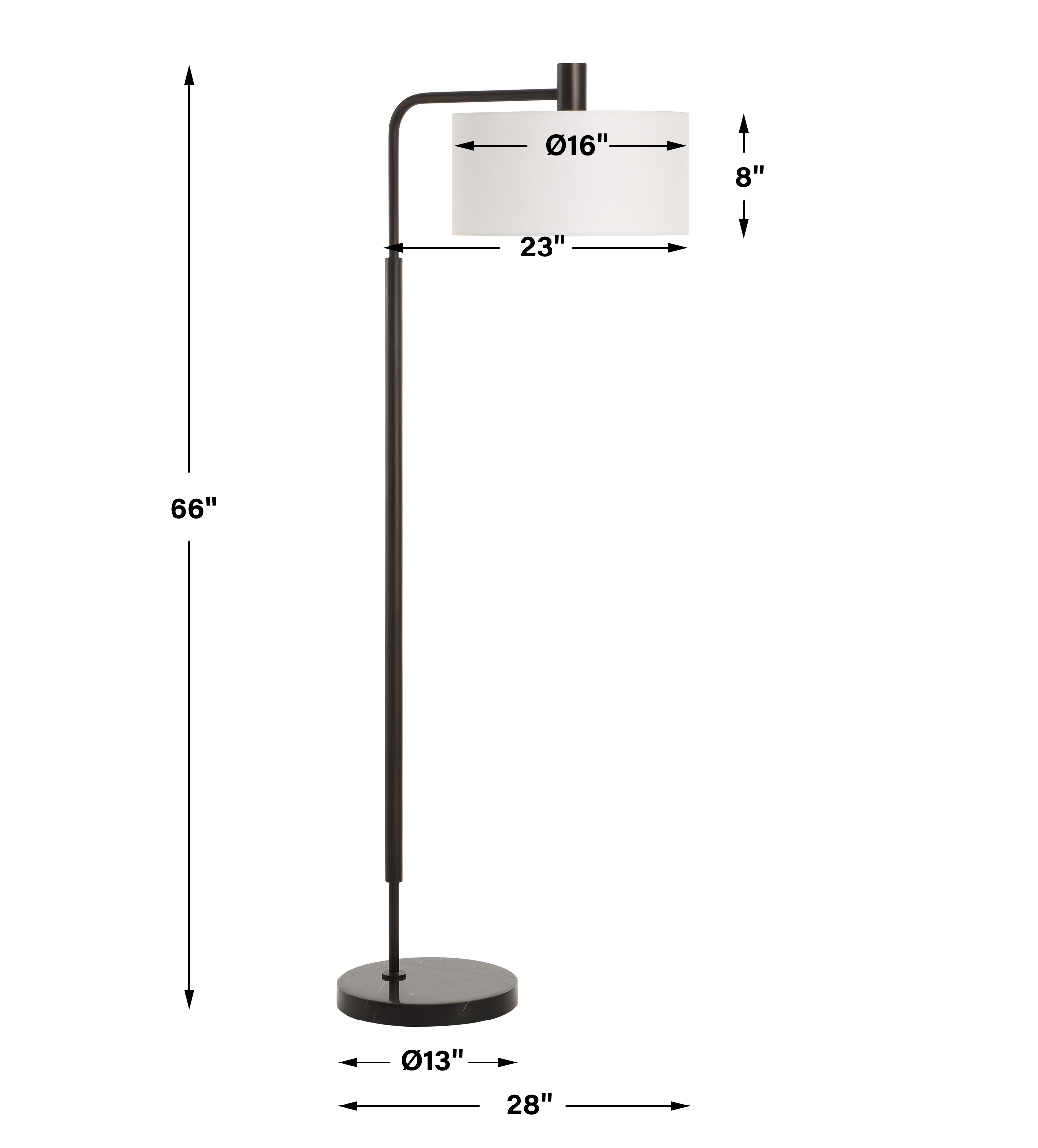 Richie Black Floor Lamp