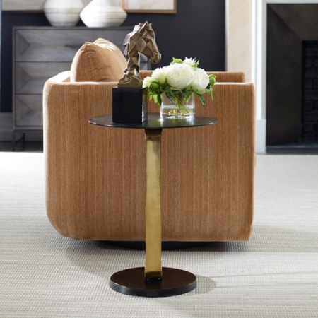 Aperture Brass Accent Table