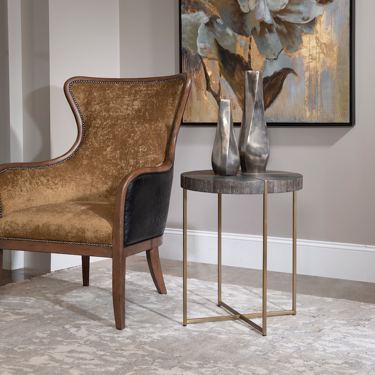 Uttermost Accent Furniture - Occasional Tables Taja Round Accent Table