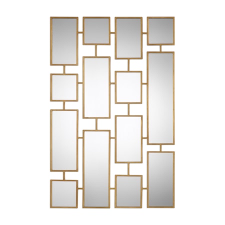 Kennon Forged Gold Rectangles Mirror