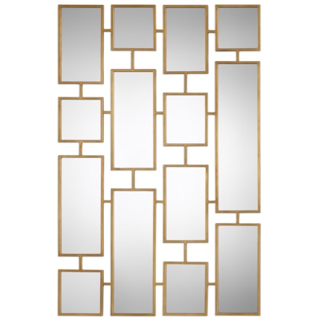 Kennon Forged Gold Rectangles Mirror