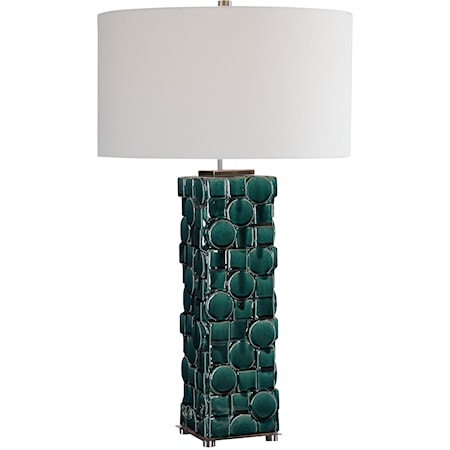 Geometry Green Table Lamp