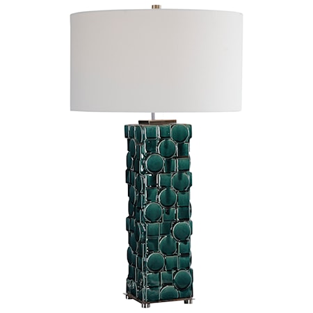 Geometry Green Table Lamp