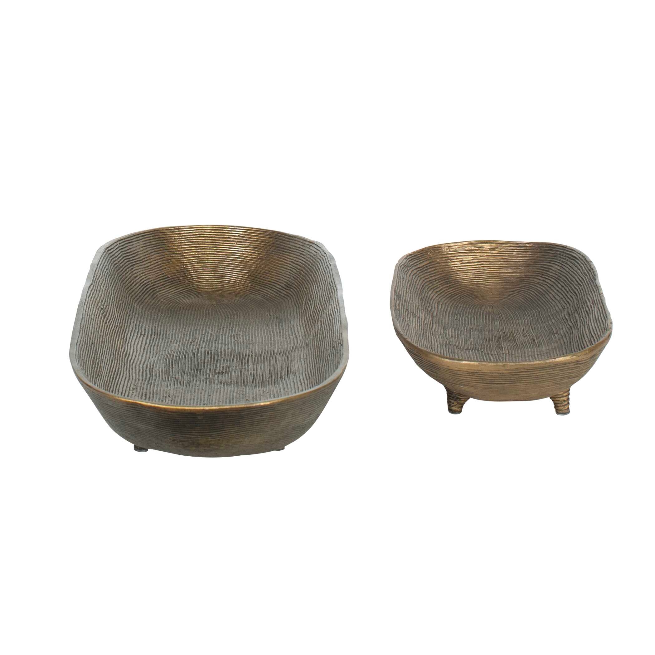 Stratum Oval Brass Bowls
