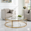 Uttermost Radius Radius Modern Circular Coffee Table