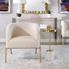 Uttermost Jacobsen Jacobsen Off White Shearling Accent Chair
