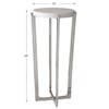 Uttermost Accent Furniture - Occasional Tables Waldorf Marble Drink Table