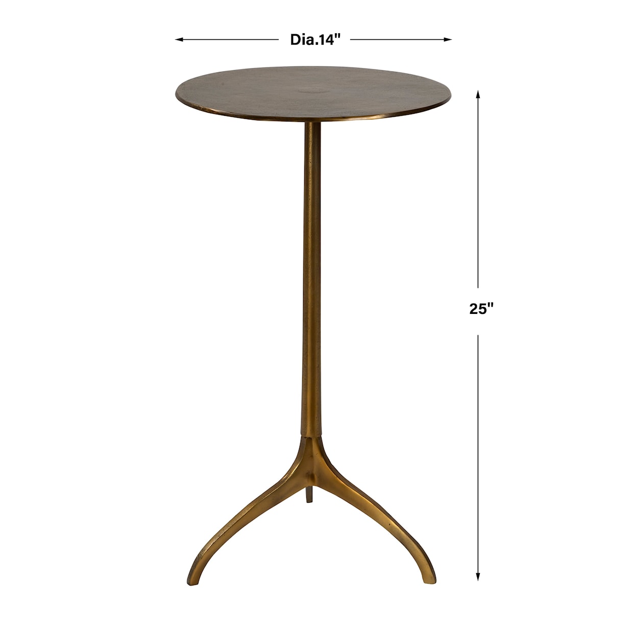 Uttermost Accent Furniture Beacon Gold Accent Table