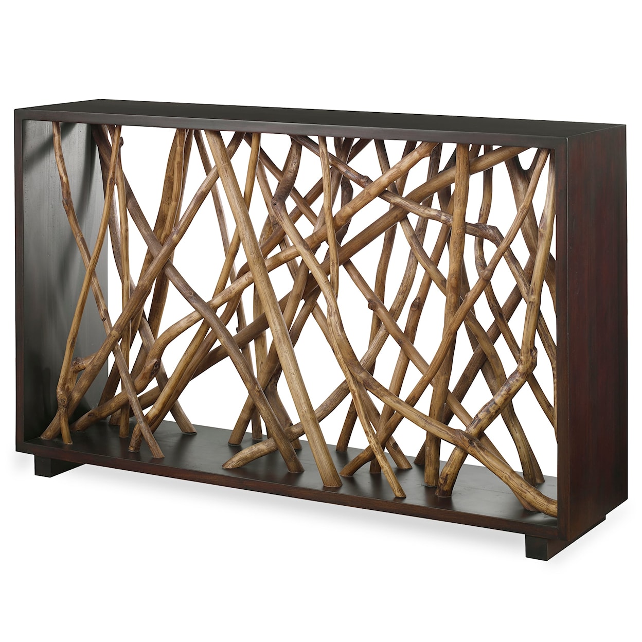 Uttermost Teak Maze Teak Maze Console Table