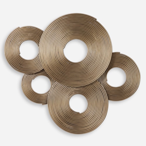 Ahmet Gold Rings Wall Decor