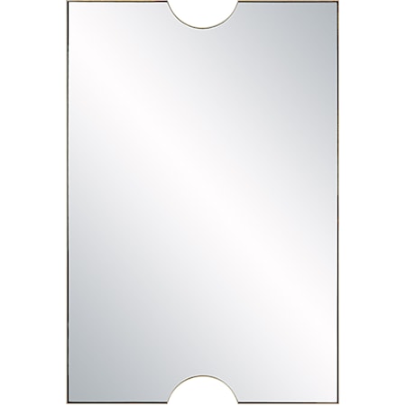Ticket Gold Vanity Mirror