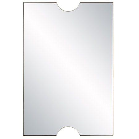 Ticket Gold Vanity Mirror