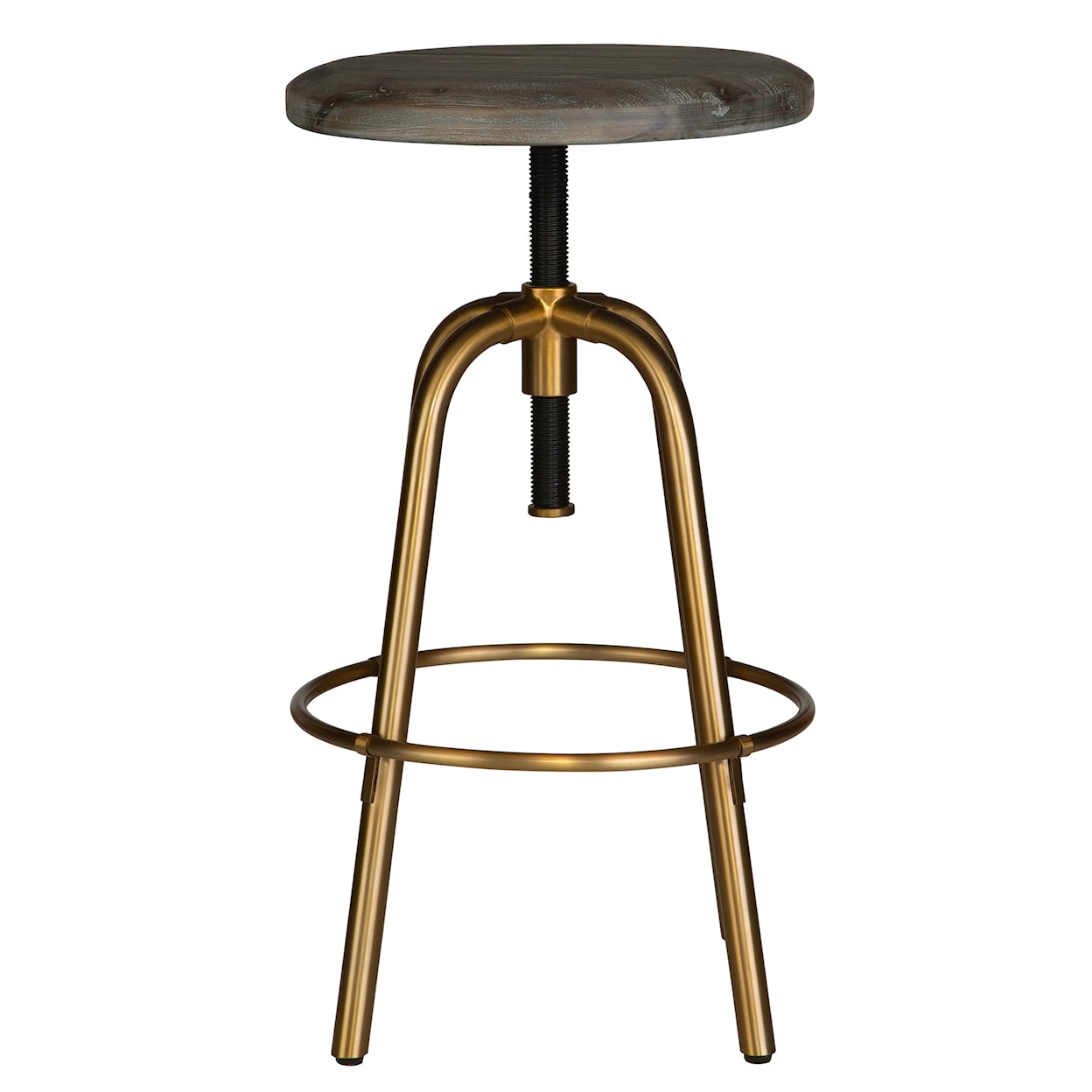 Uttermost Revolve Revolve Brass Counter Stool