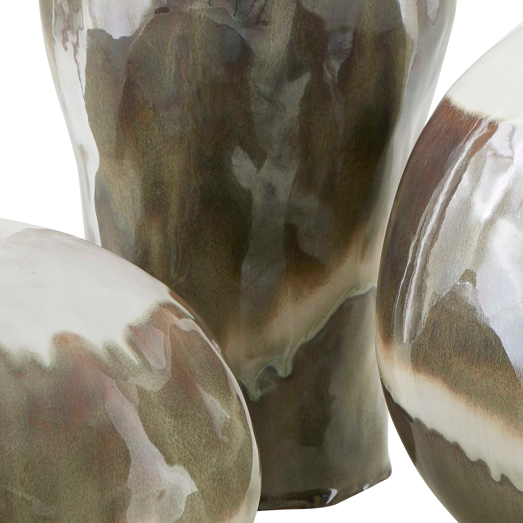 Earthflow Glazed Outdoor Vases
