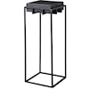 Uttermost Accent Furniture - Occasional Tables Telone Black Small Pedestal