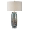 Uttermost Table Lamps Olesya Swirl Glass Table Lamp