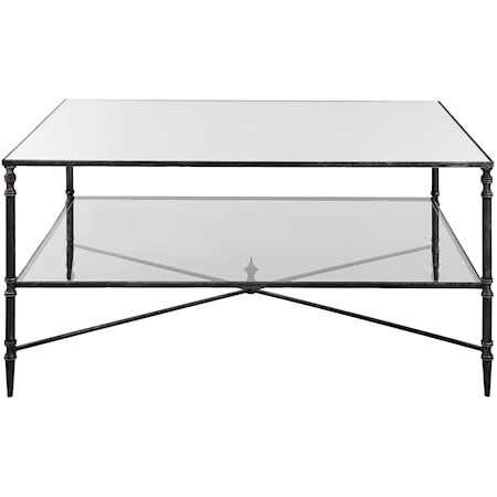 Henzler Mirrored Steel Coffee Table