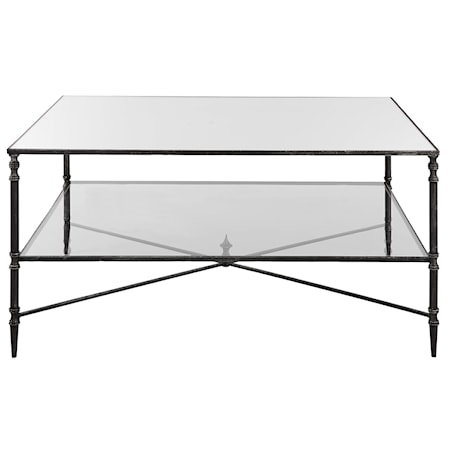 Henzler Mirrored Steel Coffee Table