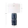 Uttermost Sinclair Ceramic Blue Table Lamp