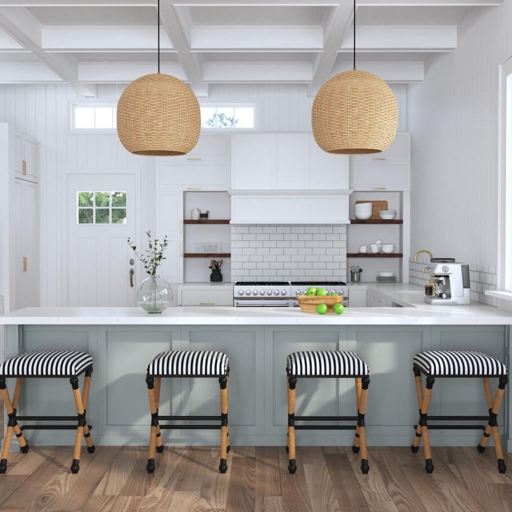 Seagrass 1 Light Dome Pendant