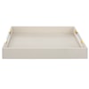 Uttermost Wessex White Faux Shagreen Tray