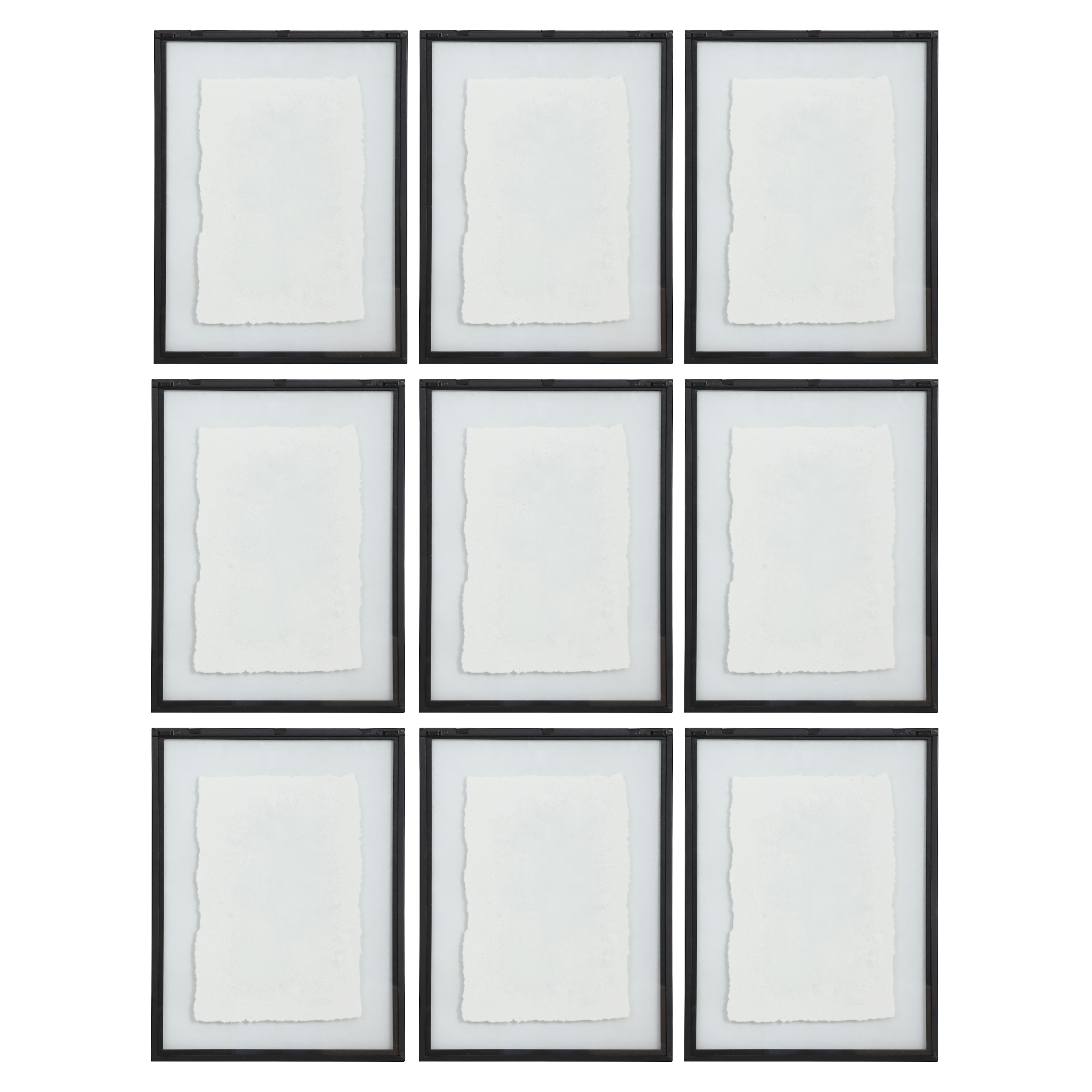 Uttermost Framed Prints Farmhouse Florals Framed Prints, S/9