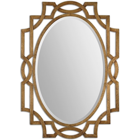 Margutta Gold Oval Mirror