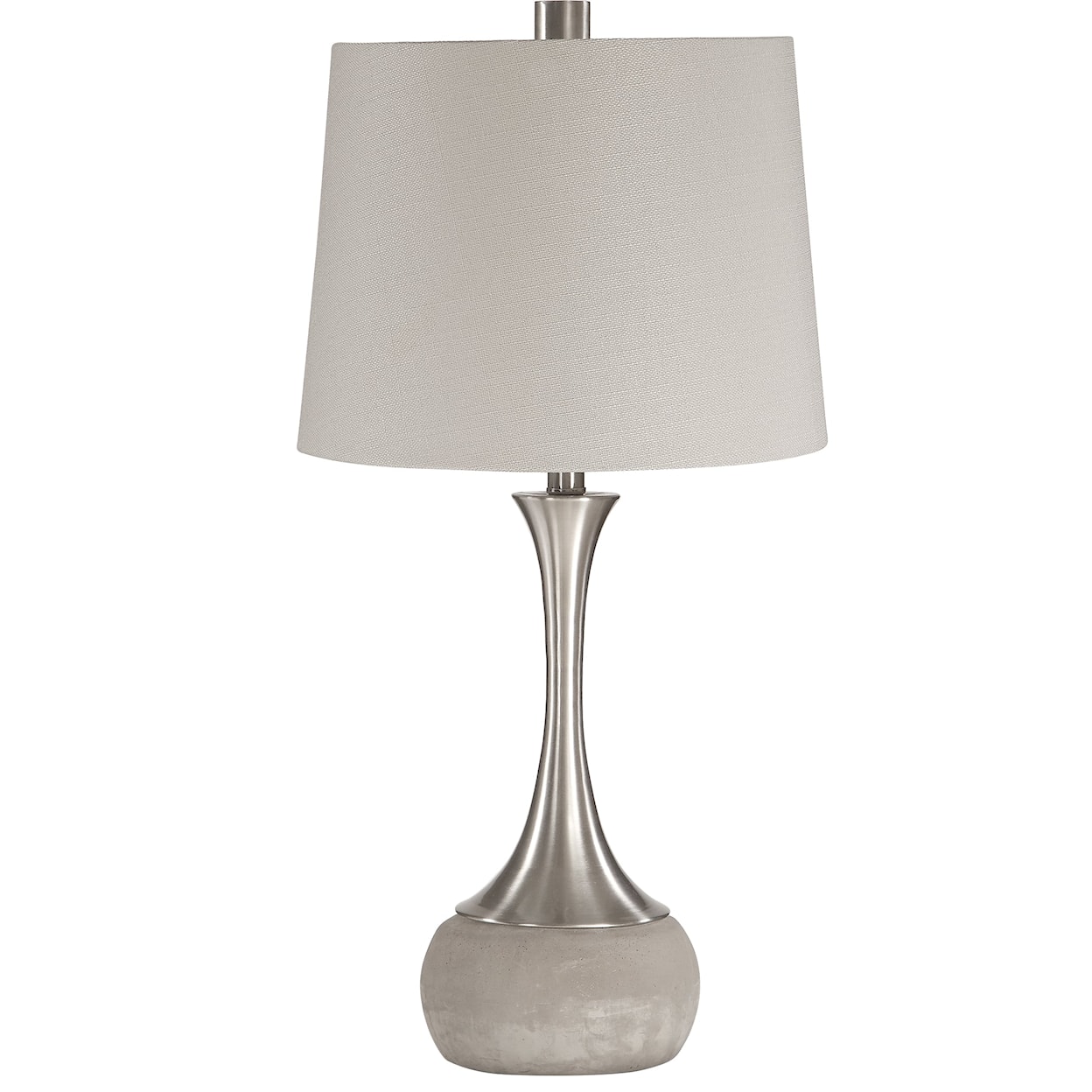 Uttermost Table Lamps Niah Brushed Nickel Lamp