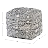 Uttermost Narol Narol Gray Pouf