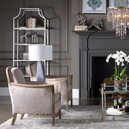 Aurelie Silver Etagere