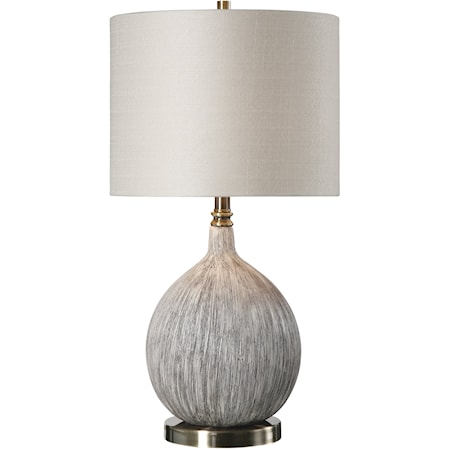 Hedera Textured Ivory Table Lamp