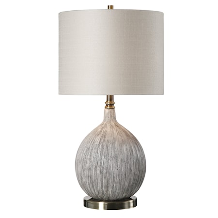 Hedera Textured Ivory Table Lamp