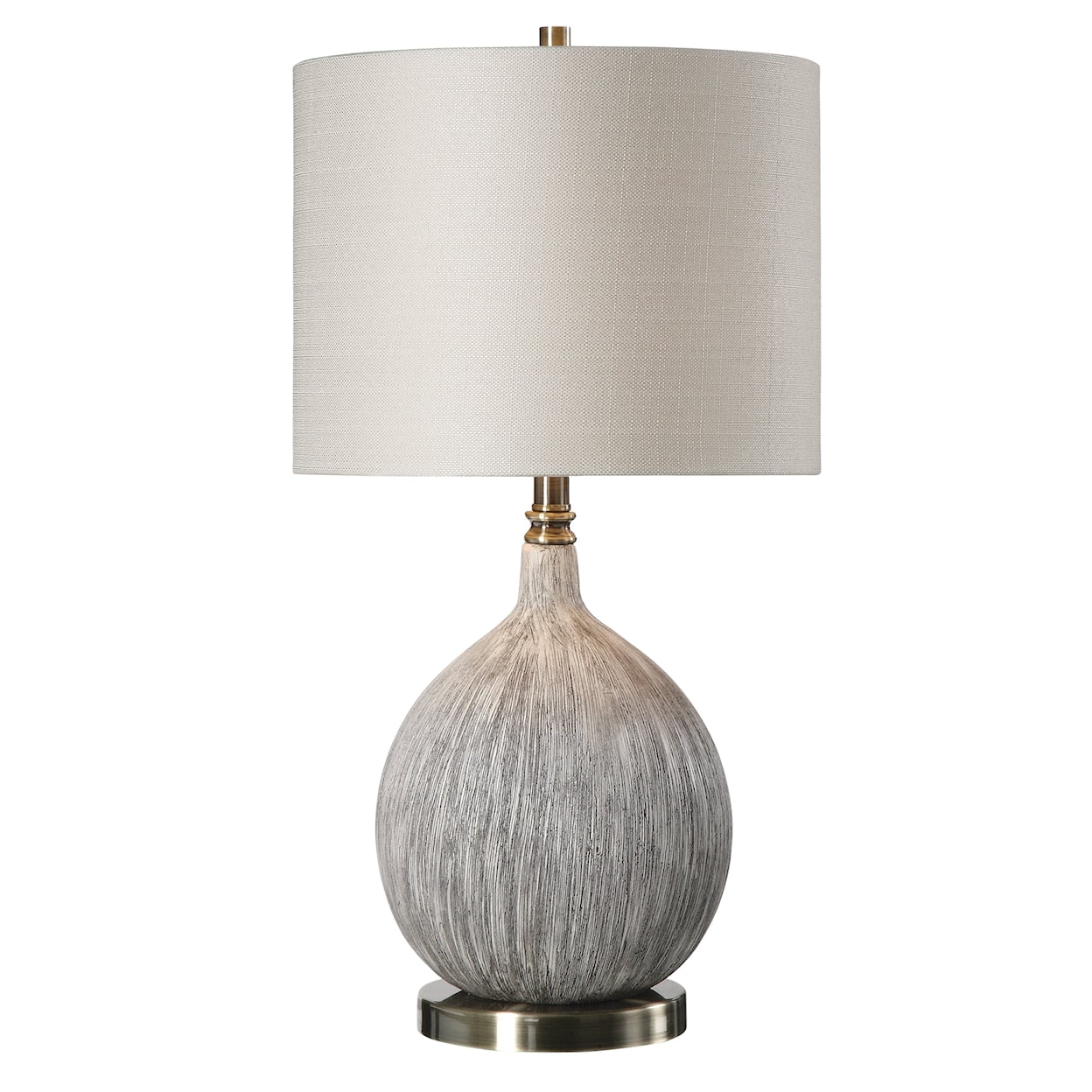 Uttermost Table Lamps Hedera Textured Ivory Table Lamp