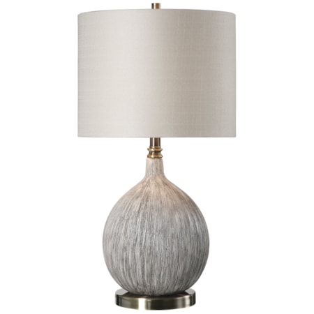Hedera Textured Ivory Table Lamp