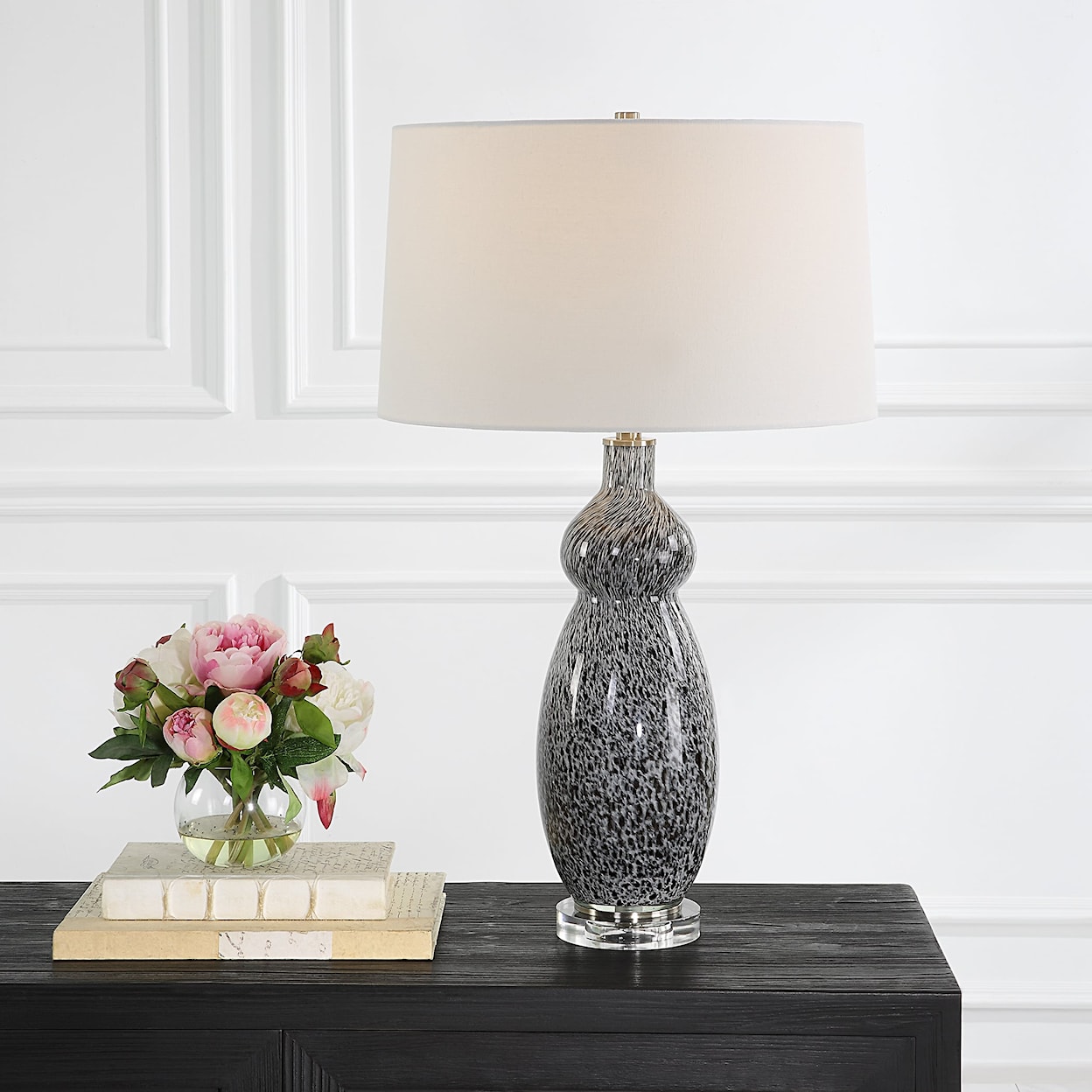 Uttermost Velino Velino Curvy Glass Table Lamp