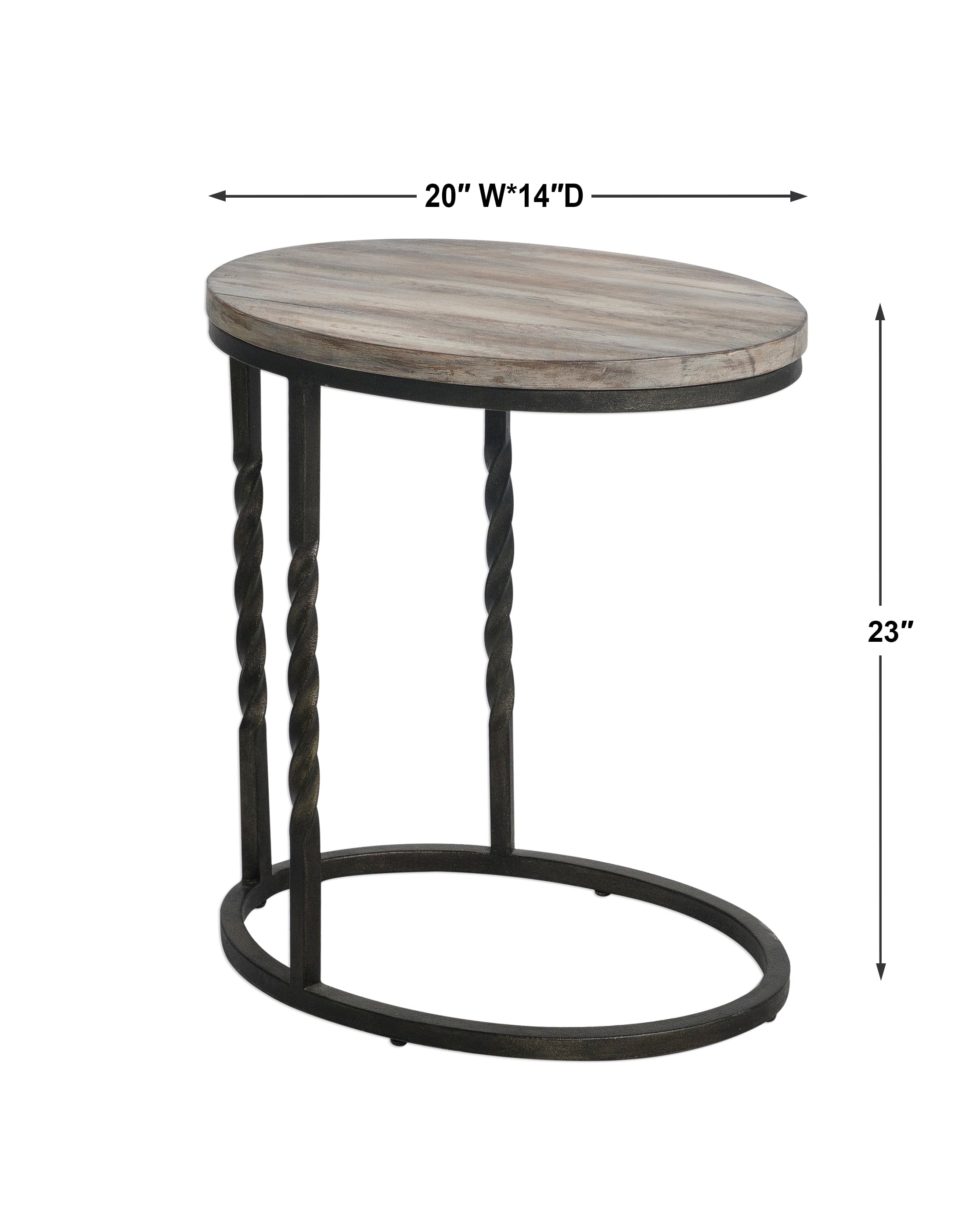 Uttermost Accent Furniture - Occasional Tables Tauret Cantilever Side Table