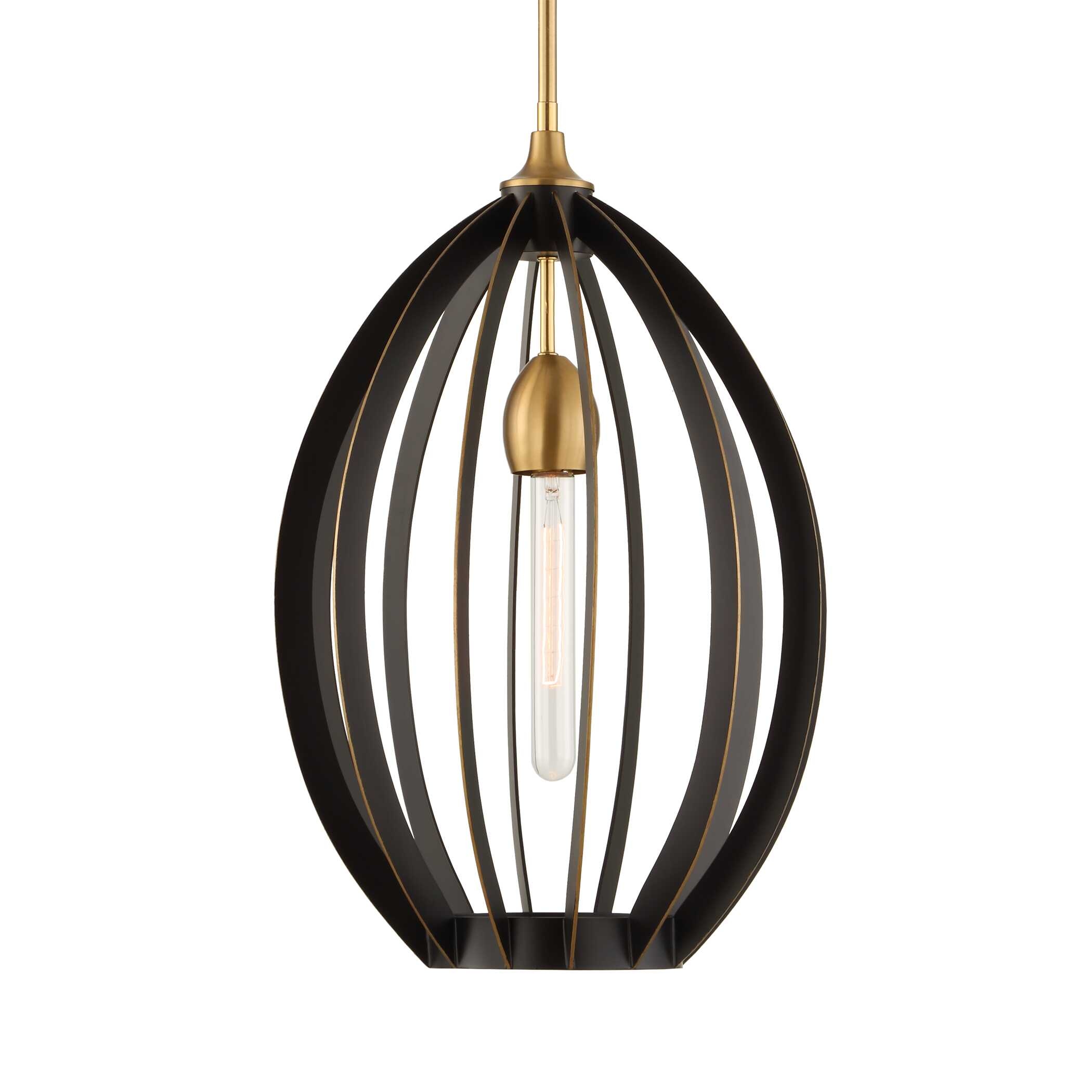 Darby 1 Light Architectural Oval Pendant