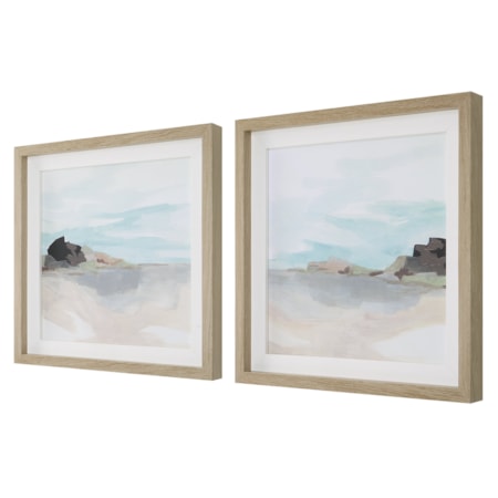 Glacial Coast Framed Prints Set/2