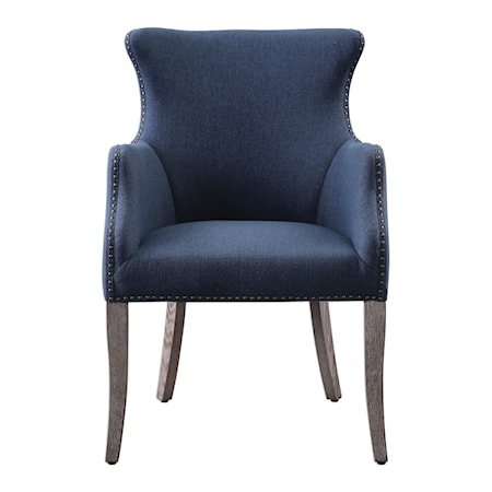 Yareena Blue Wing Chair