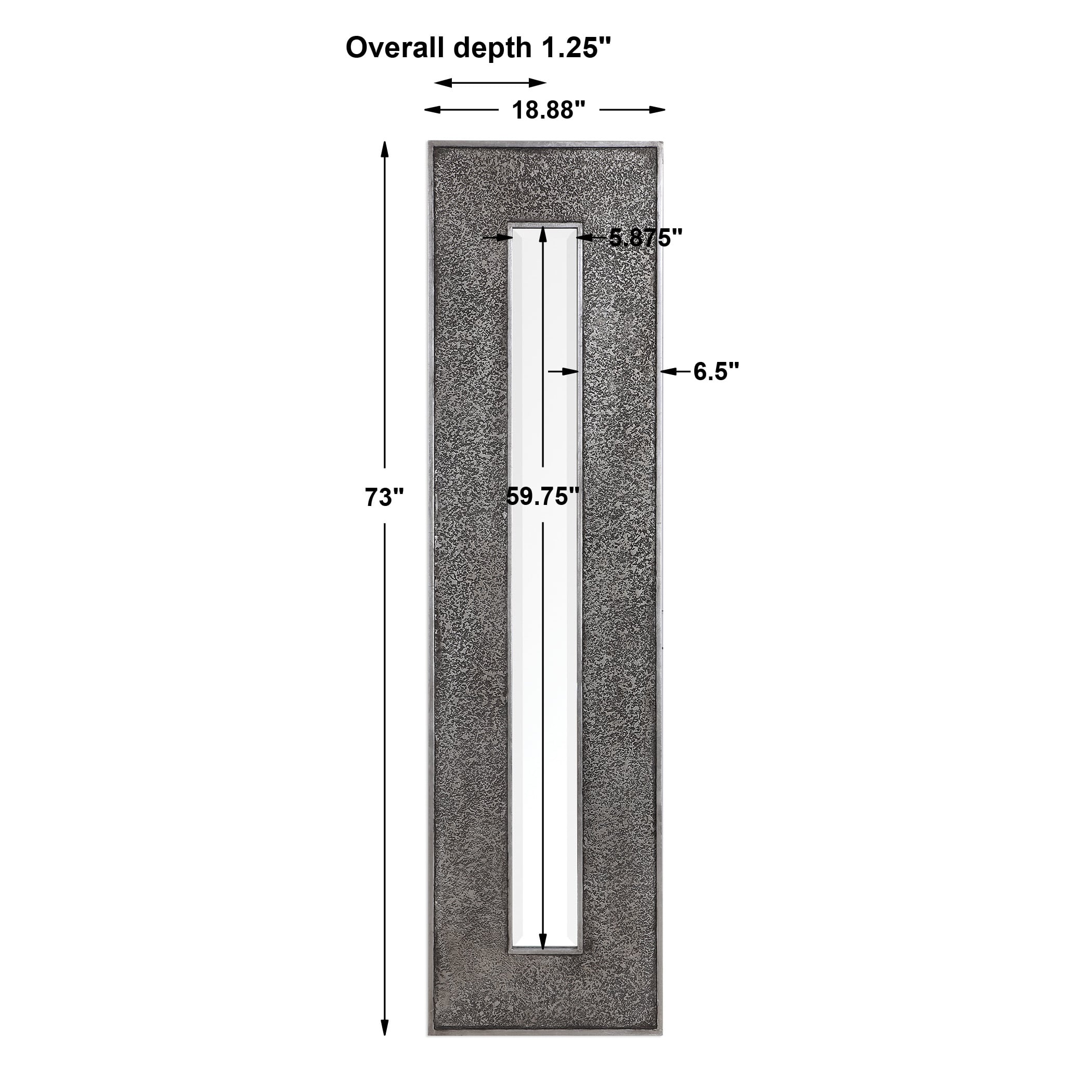 Uttermost Mirrors Bannon Tall Metallic Mirror