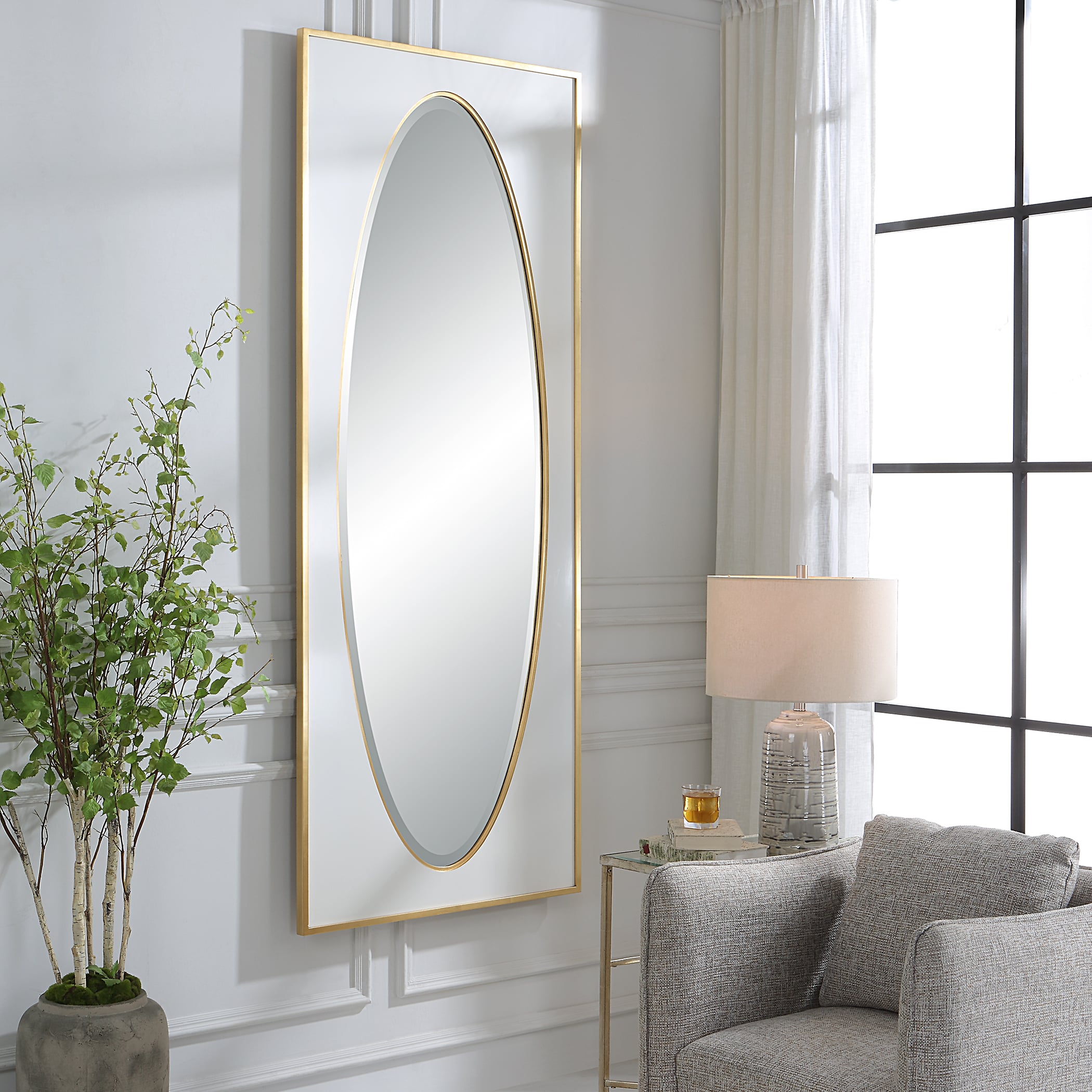 Uttermost Danbury Danbury White Mirror