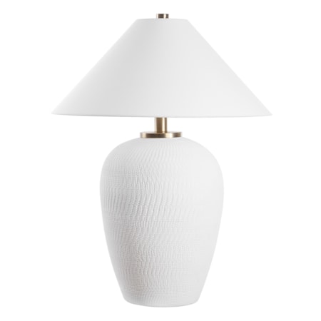 Merriton Matt White Table Lamp