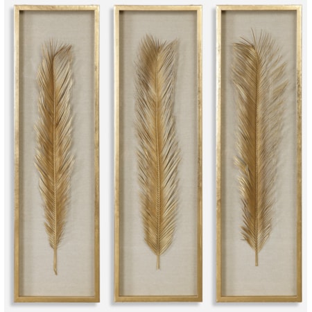 Palma Gold Leaf Shadow Box