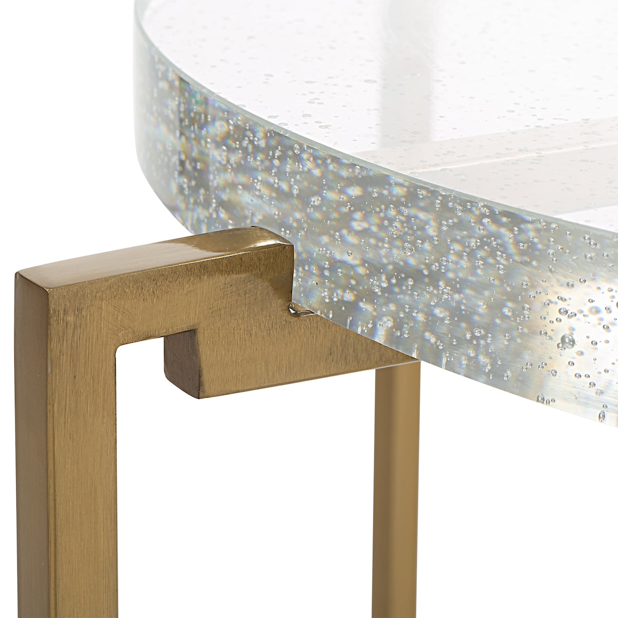 Uttermost Star-crossed Star-crossed Glass Accent Table