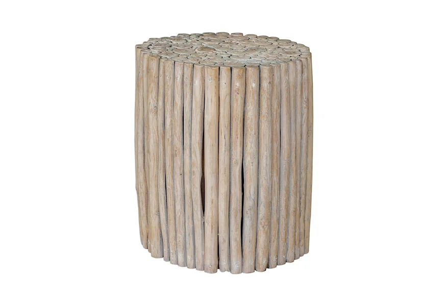 Accent Furniture - Occasional Tables Tectona Teak End Table by Uttermost at Swann's Furniture & Design
