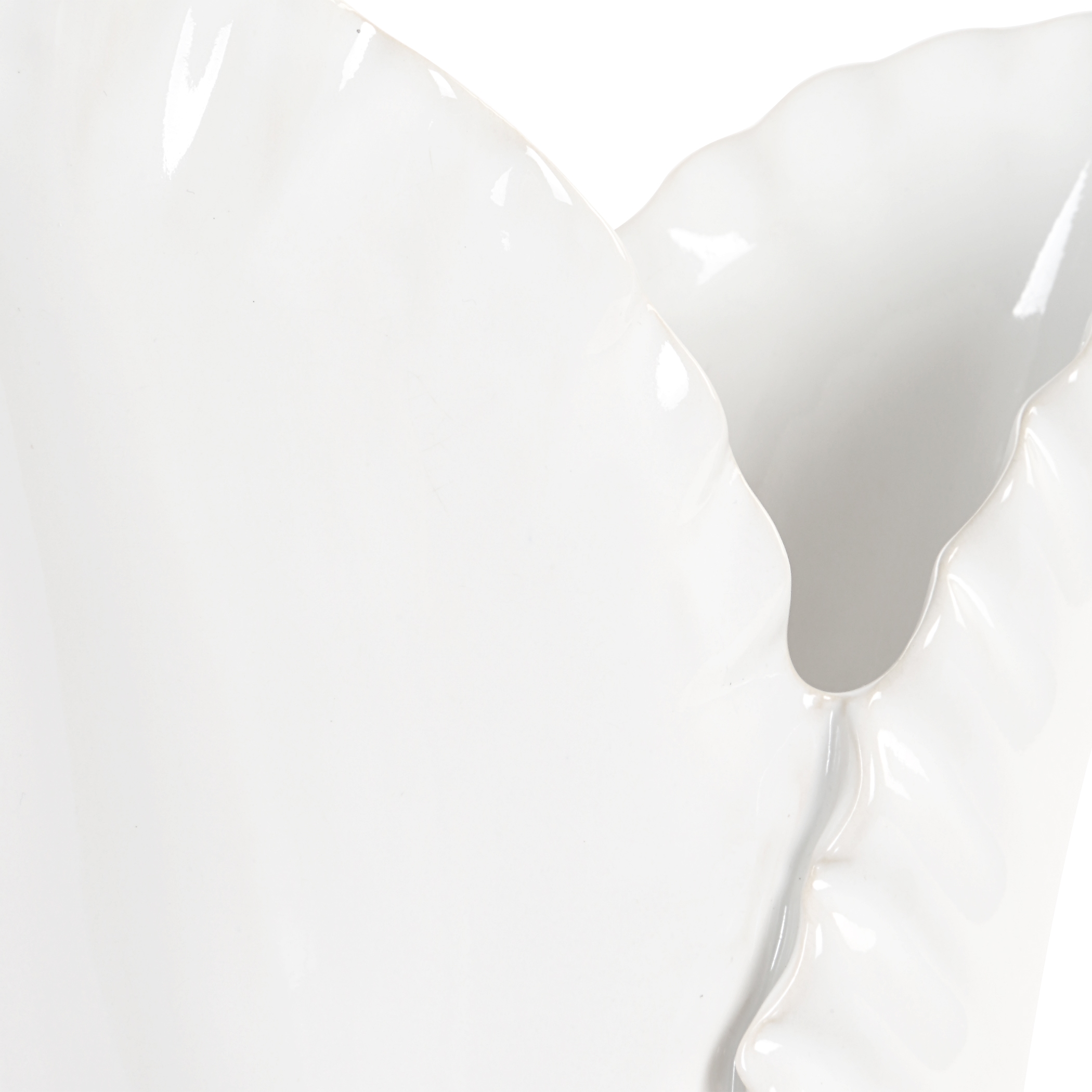 Leafscape White Vases Set/2